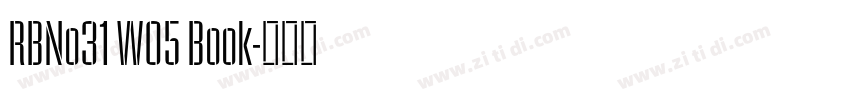 RBNo31 W05 Book字体转换